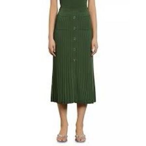 Sandro Green Knit skirt